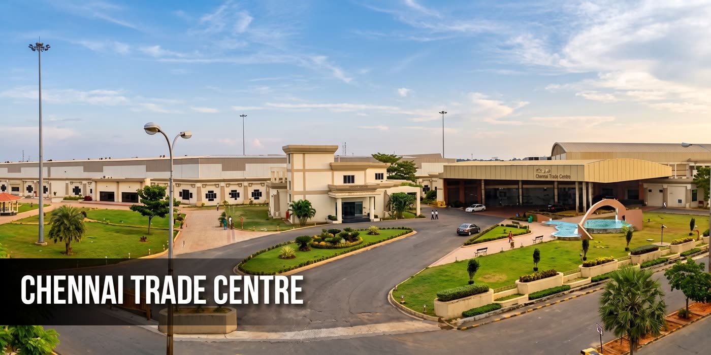 Chennai Trade Centre — venue entrance and grounds